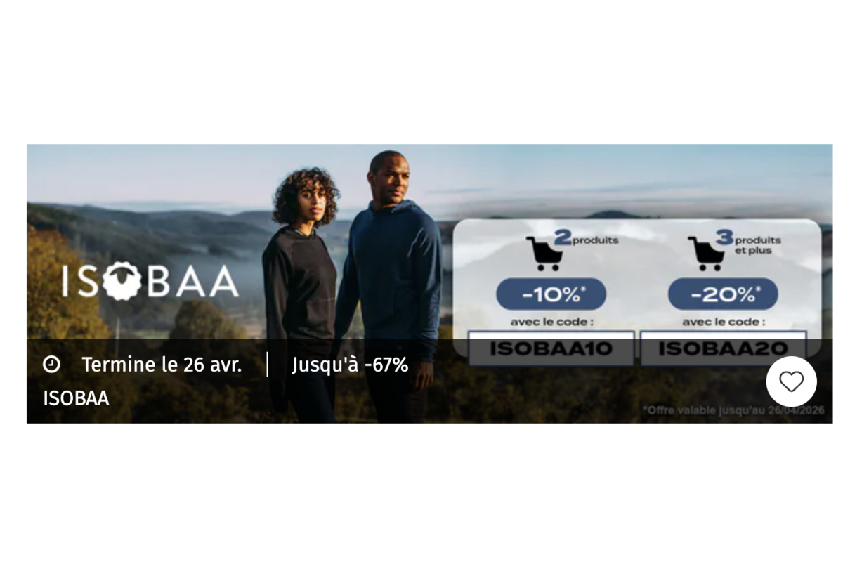 Vente privée Isobaa mérinos outdoor