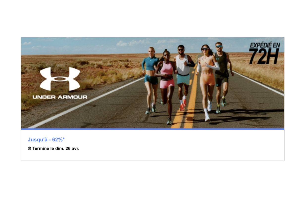 Private Sport Shop Under Armour running équipe coureurs désert jusqu'à -62%