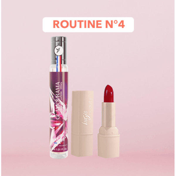 Adopt Eau de Parfum Glamourama + Basic Beauty Rouge à Lèvres Rouge Flamenco