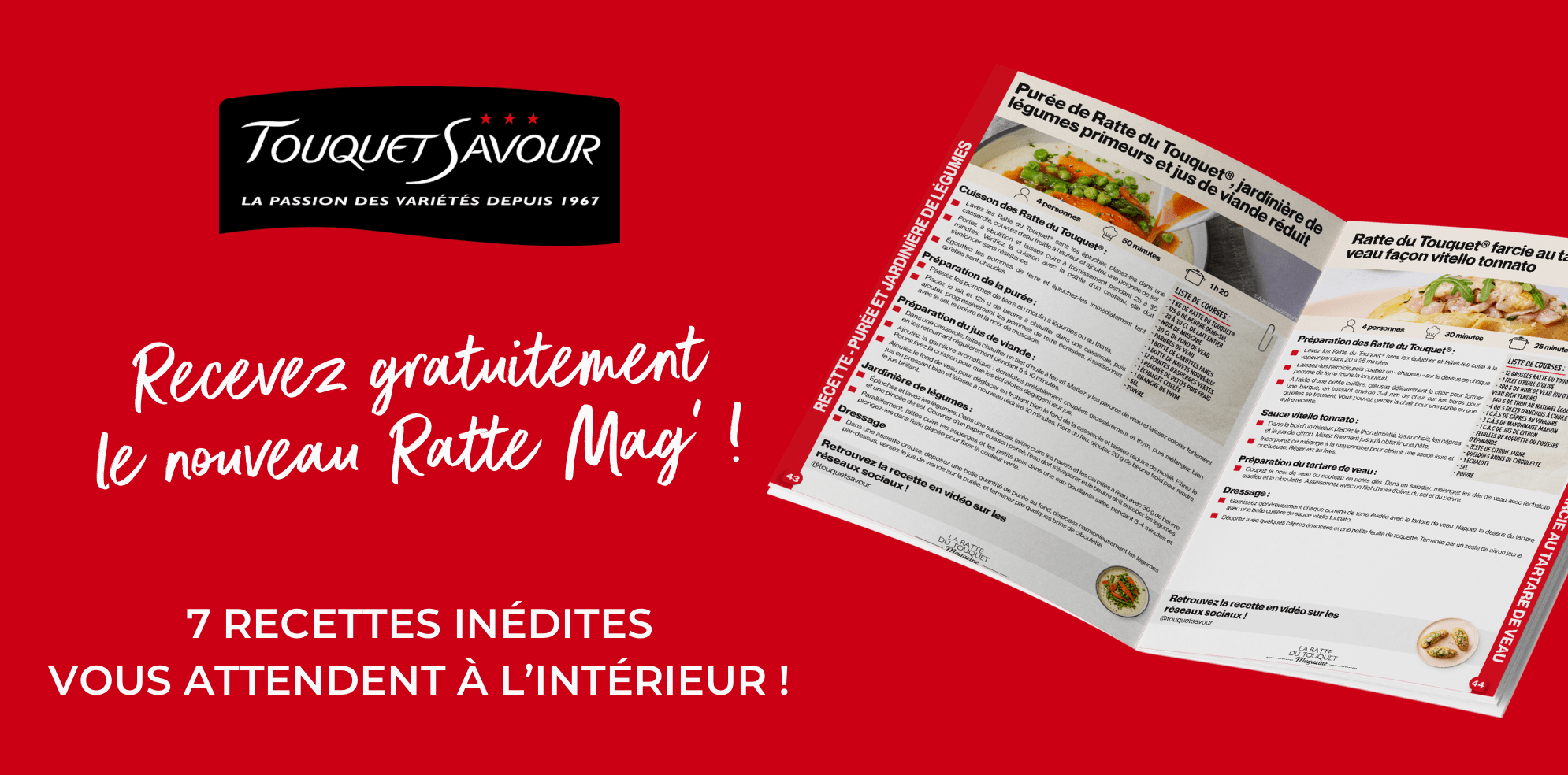 Ratte Mag 2026 gratuit de Touquet Savour avec 7 recettes inédites