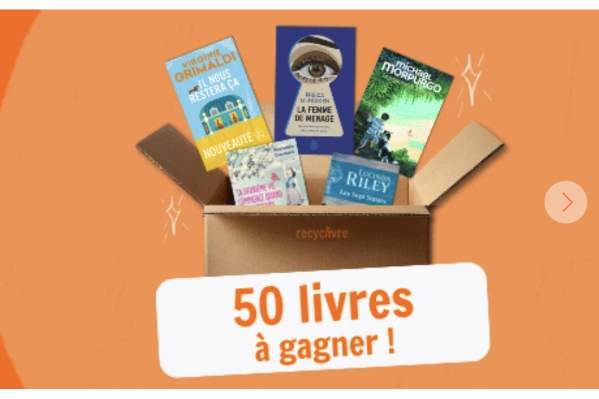 RecycLivre colis mystere 50 livres a gagner