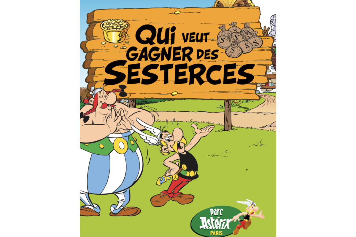 Saint-Amand Asterix et Obelix qui veut gagner des sesterces Parc Asterix