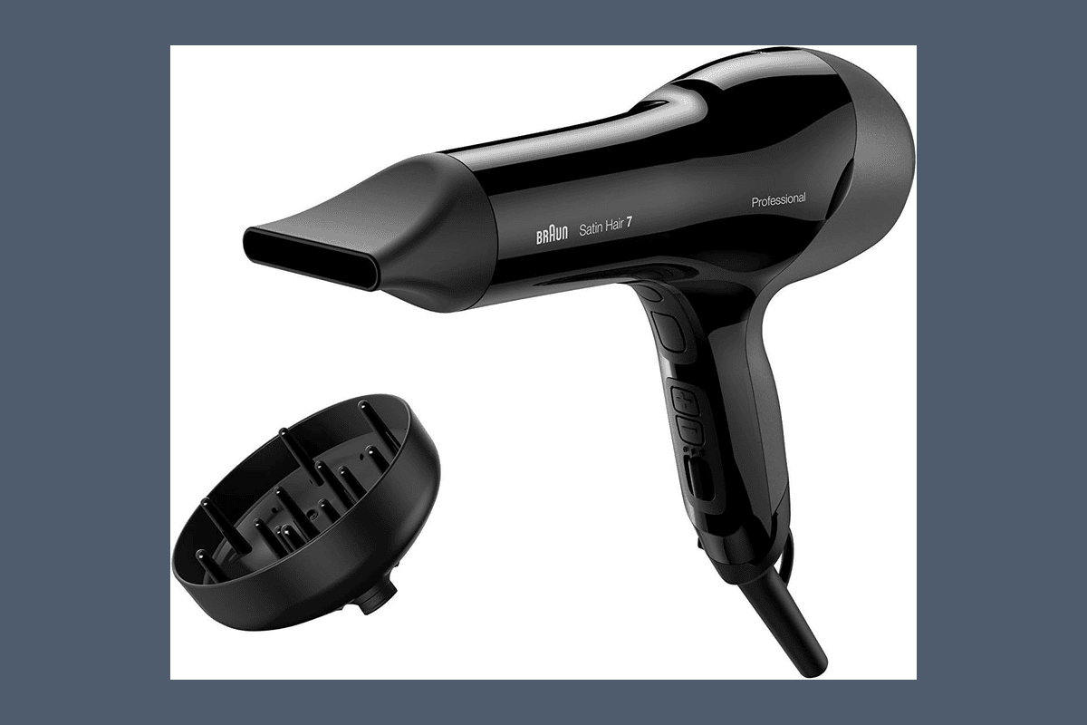 Braun Satin Hair 7 SensoDryer HD785 sèche-cheveux technologie IONTEC ions négatifs anti-frisottis brillance 2200W 475g léger buse concentrateur air froid