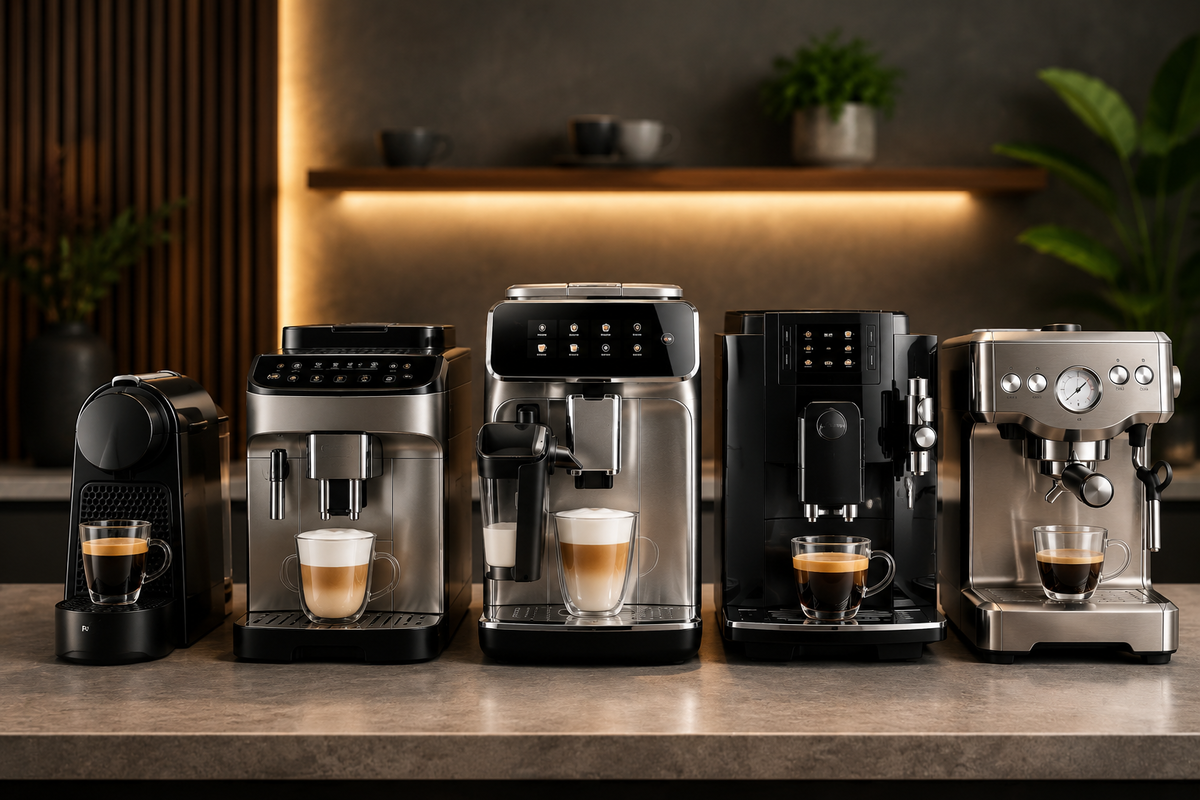Comparatif meilleures machines à café 2026 De'Longhi Magnifica Philips Saeco Nespresso guide d'achat