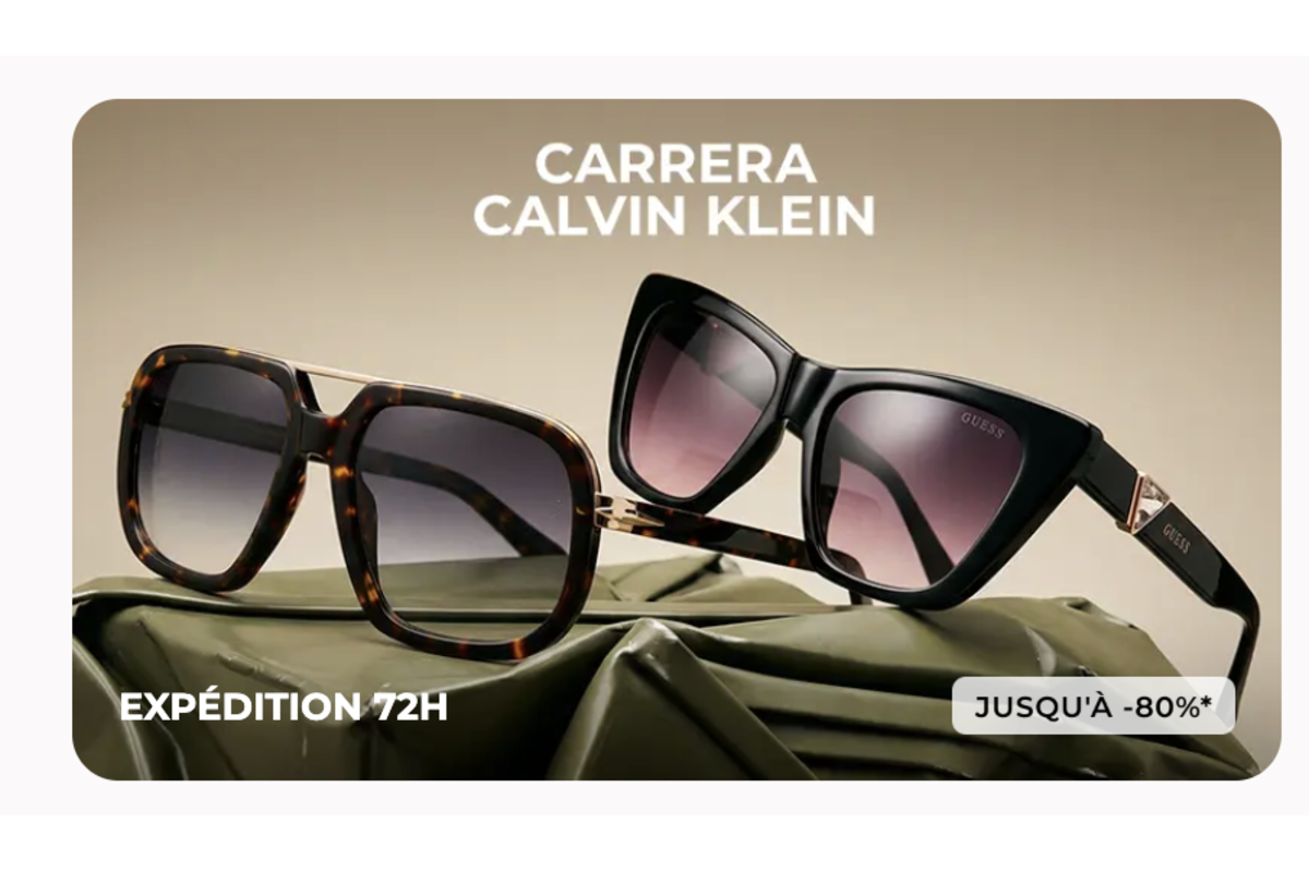 Vente Carrera Calvin Klein : lunettes de soleil