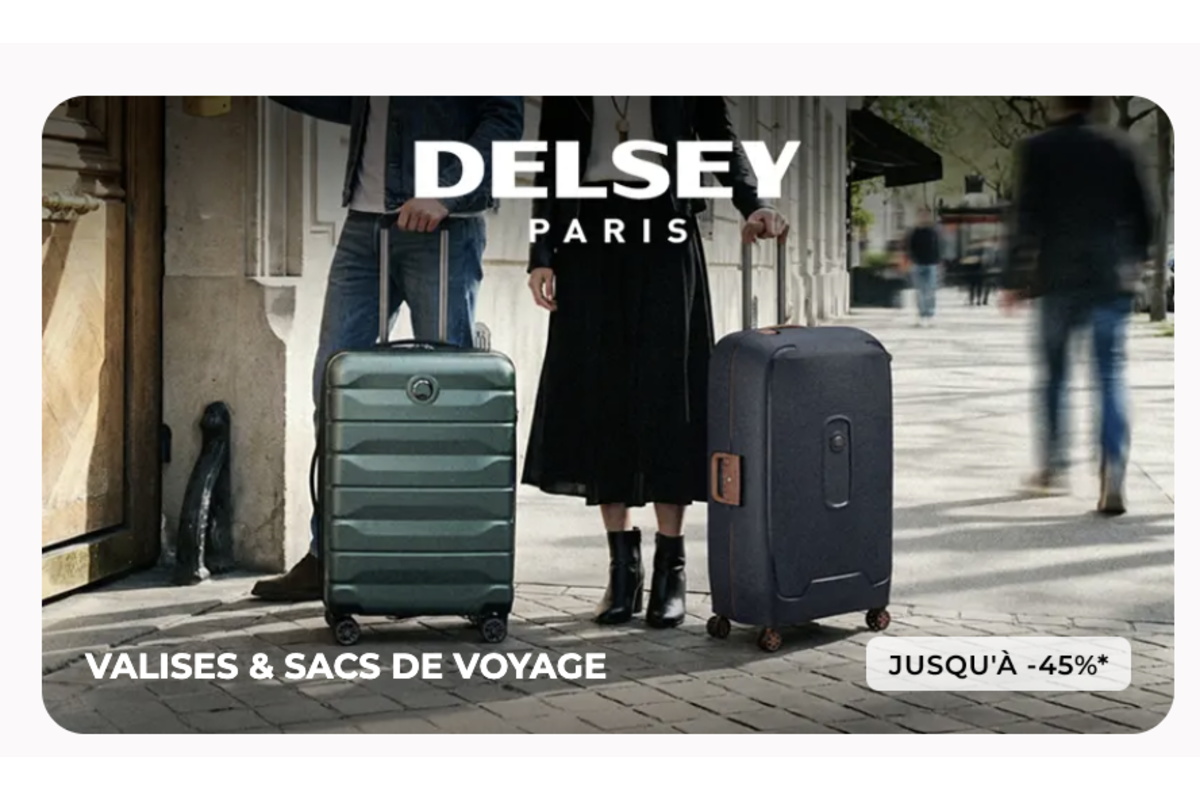 Vente Delsey Paris : valises et sacs de voyage