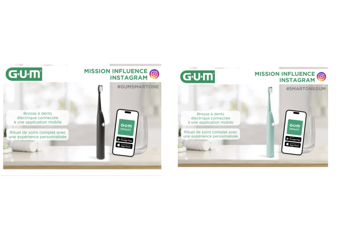 Test ambassadeur Instagram GUM SMART ONE brosse à dents électrique connectée application mobile mai 2026