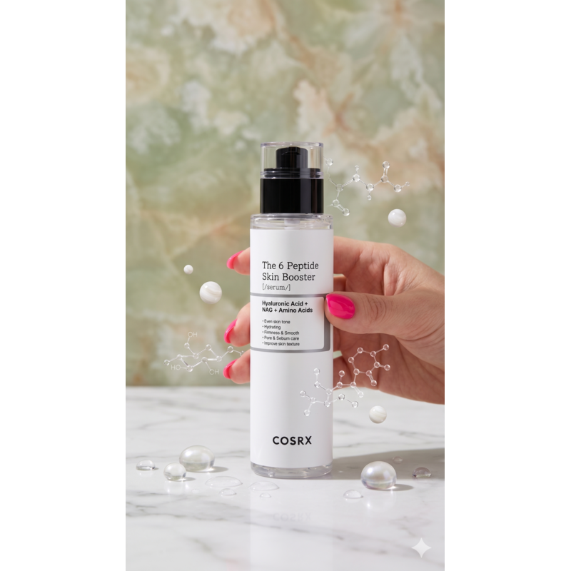 Texture aqueuse légère du sérum COSRX 6 Peptide