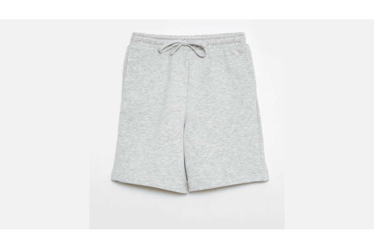 Test gratuit Kiabi Community short sport cotton garçon gris chiné confort vacances cordon élastique poches à recevoir gratuitement et garder après test enfant France juillet 2026