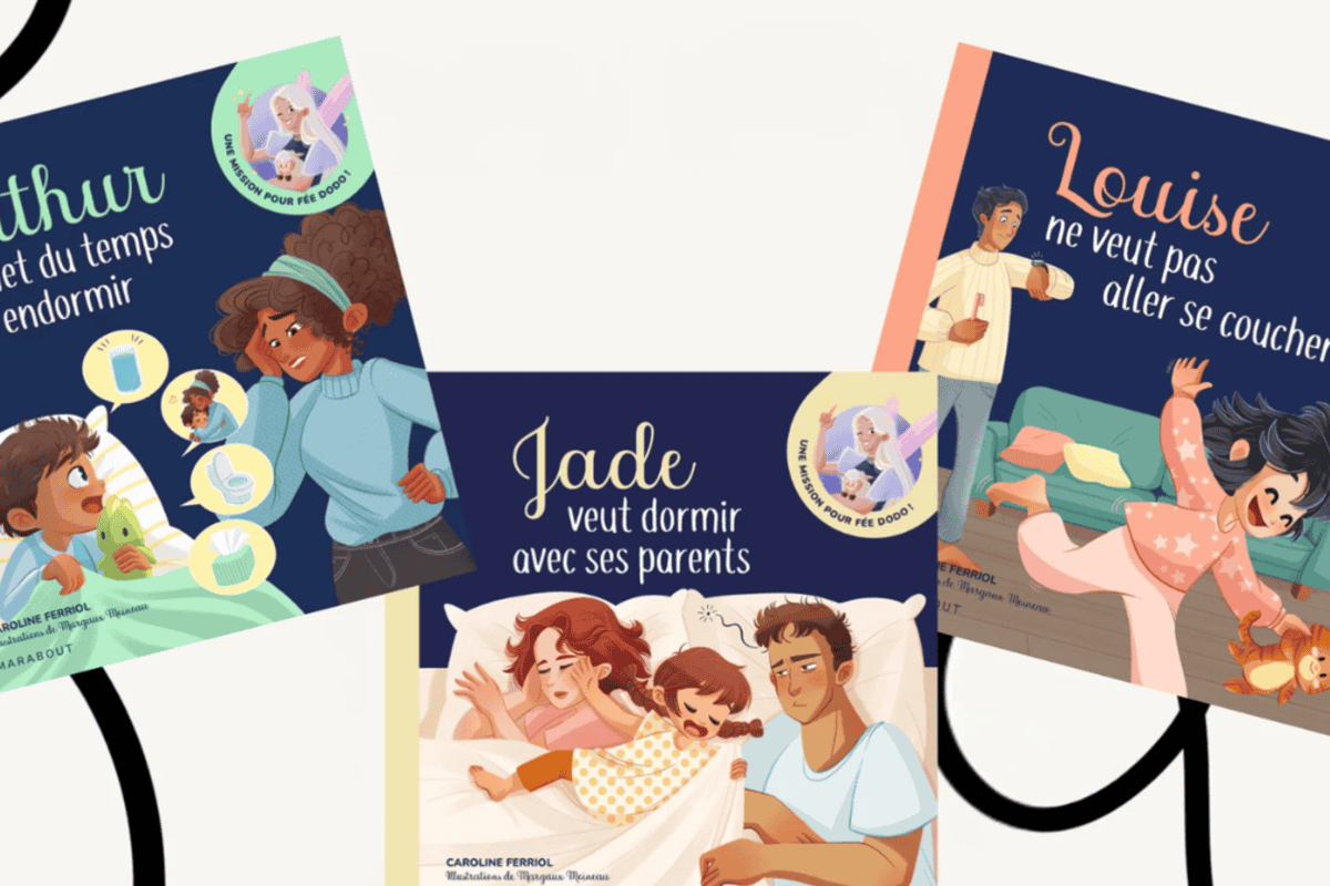 Test gratuit Mamadvisor / Magicmaman : les 3 livres de La Fée Dodo (Caroline Ferriol) édités chez Marabout — Arthur met du temps à s'endormir, Jade veut dormir avec ses parents, Louise ne veut pas aller se coucher — méthode psychopédagogique pour apaiser le coucher des enfants, méditation audio et coin parents inclus, à recevoir et tester gratuitement