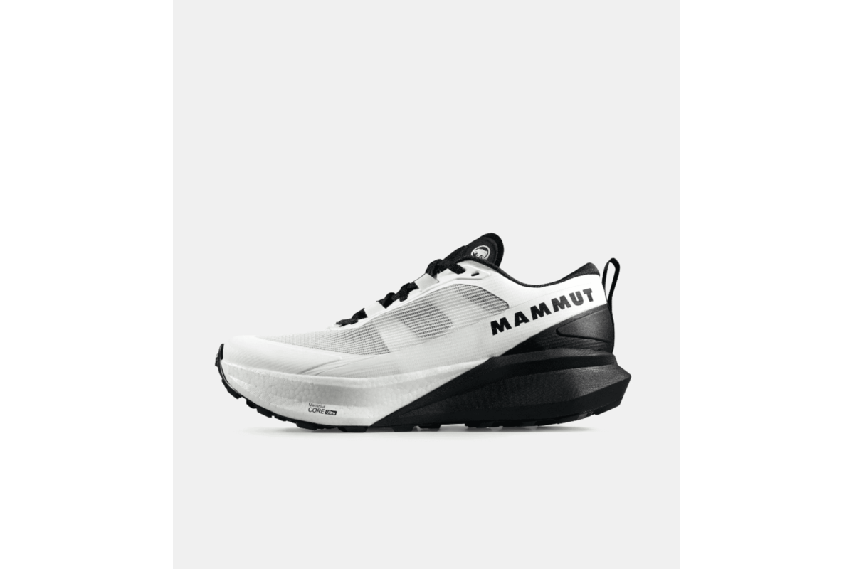 Chaussure Mammut Aenergy Trail Endurance Ultra Low blanc noir vue profil