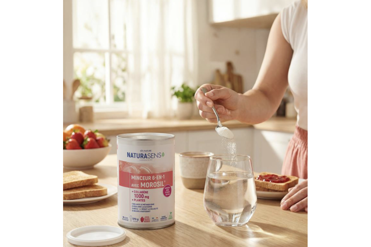 Test gratuit complément Minceur 6 en 1 Morosil Naturasens Le Club Léa Nature drainage anti-cellulite mai 2026