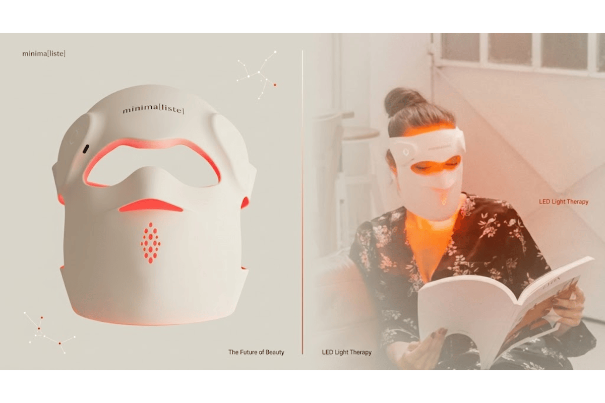Test gratuit Minimaliste Masque LED Visage 280 LEDs 9 modes photobiomodulation anti-âge éclat imperfections apaisement candidatures juillet 2026