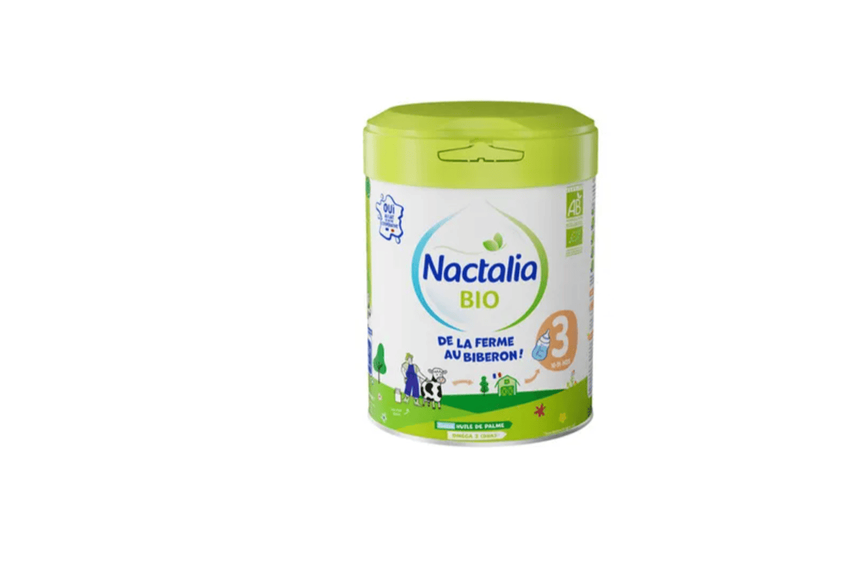 Test gratuit Baby Test ConsoBaby Nactalia Bio lait infantile 3eme age 10-36 mois fermes francaises made in France mai 2026
