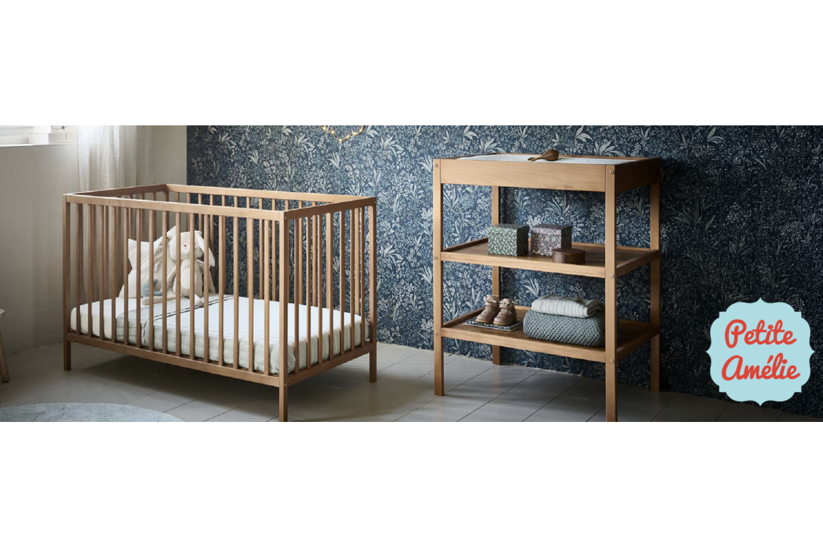 Test gratuit Petite Amélie lit bébé bois Hêtre 60x120 cm finition noyer évolutif 8 testeurs Consobaby mai 2026