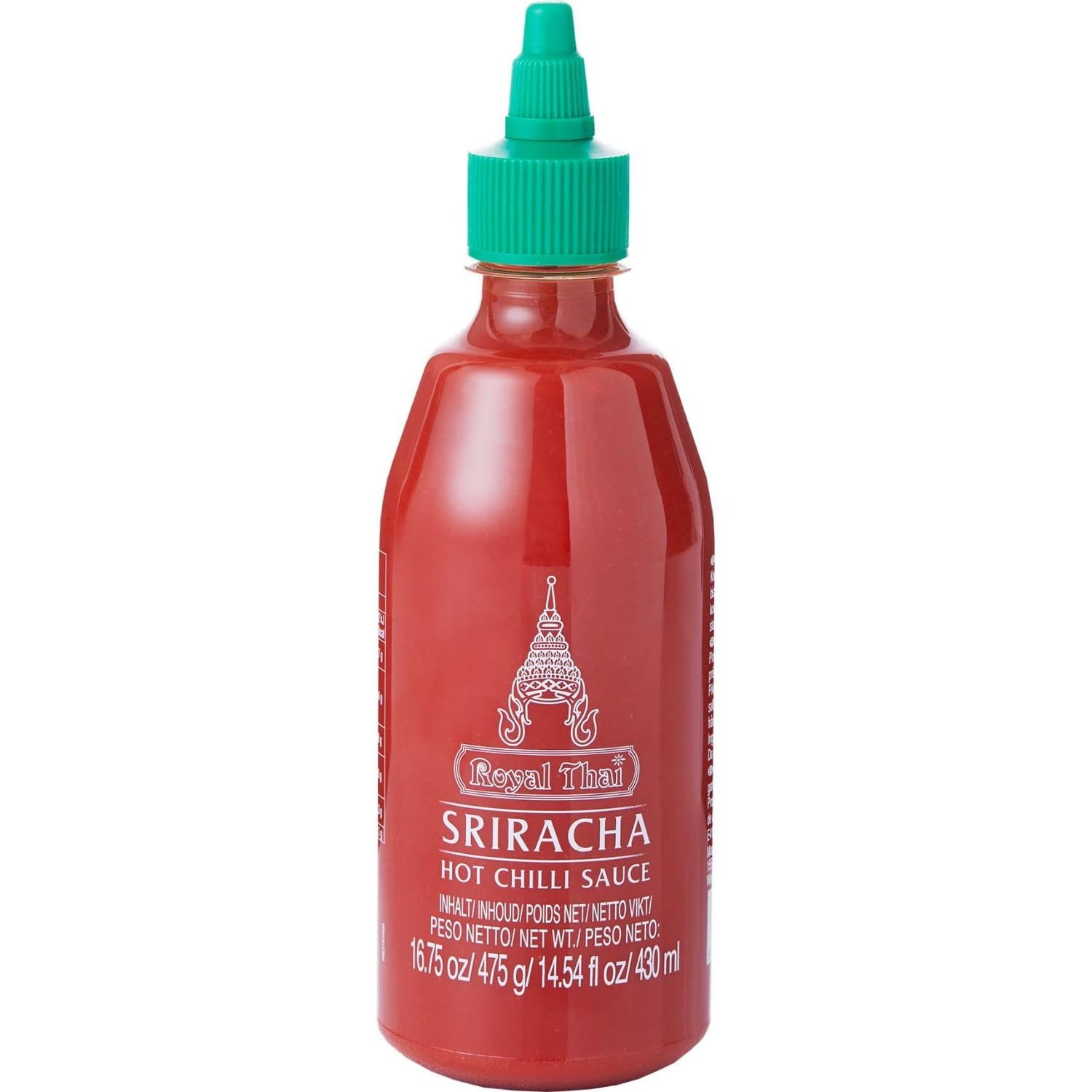 Bouteille de sauce piquante Royal Thai Sriracha proposée à 150 testeurs sur Opinagora