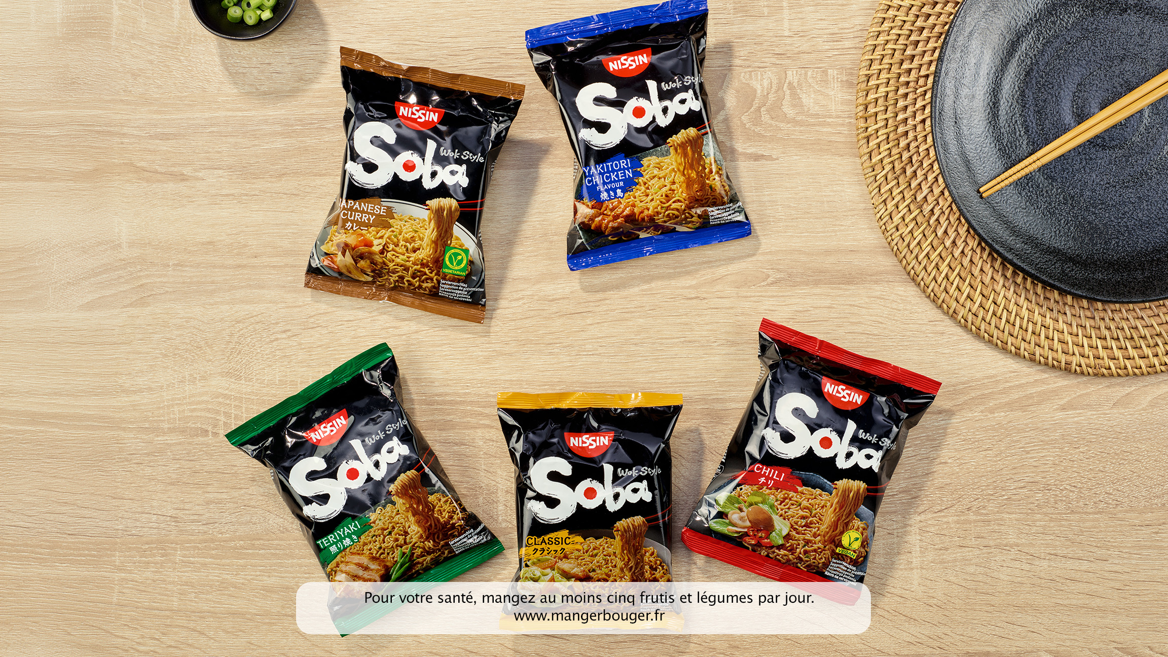 Test produit Nissin Soba sur trnd avec 1000 participants et 6 sachets Classic et Chili