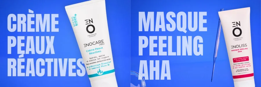 Crème Peaux Réactives ENOCARE PRO et Masque Peeling AHA ENOLISS à tester gratuitement
