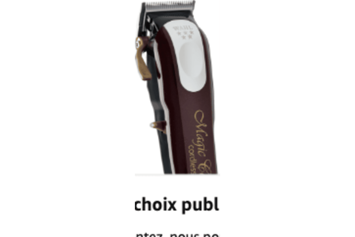 Wahl Cordless Magic Clip tondeuse sans fil barbershop lame stagger-tooth dégradé 90 minutes autonomie