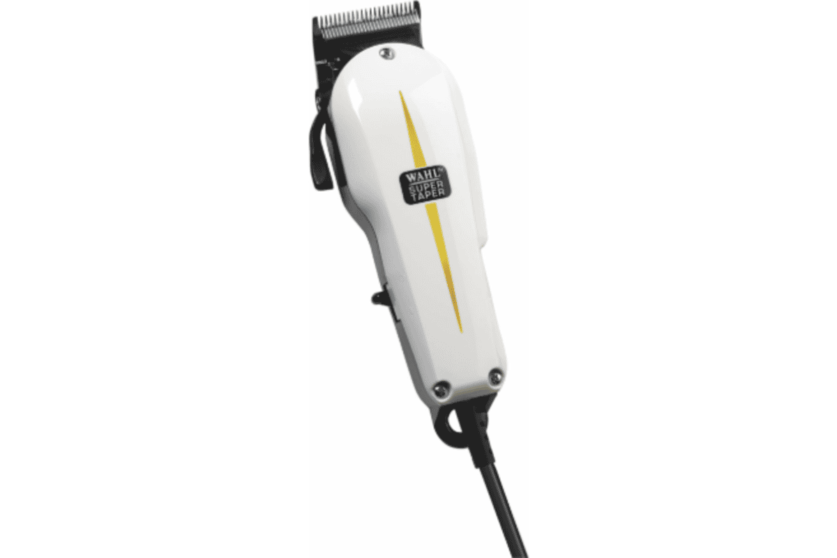 Wahl Super Taper tondeuse filaire professionnelle barbershop lame V9000 dégradé dur cordon 2,4m durabilité 20 ans