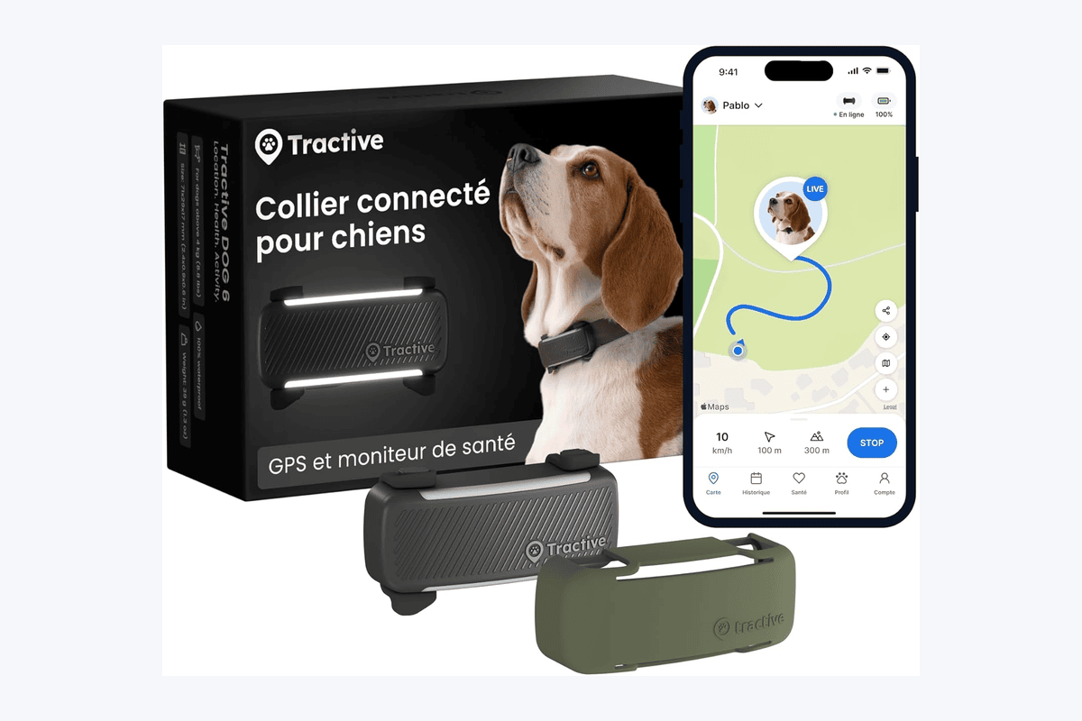 Tractive Collier GPS Chien Édition 2025 avec bundle coque