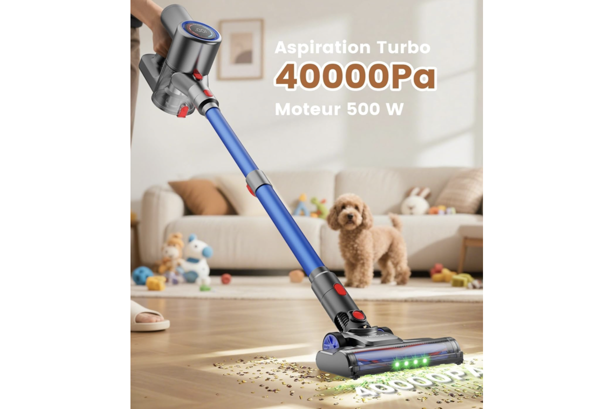 VersLife Z8 aspiration turbo 40000Pa moteur 500W