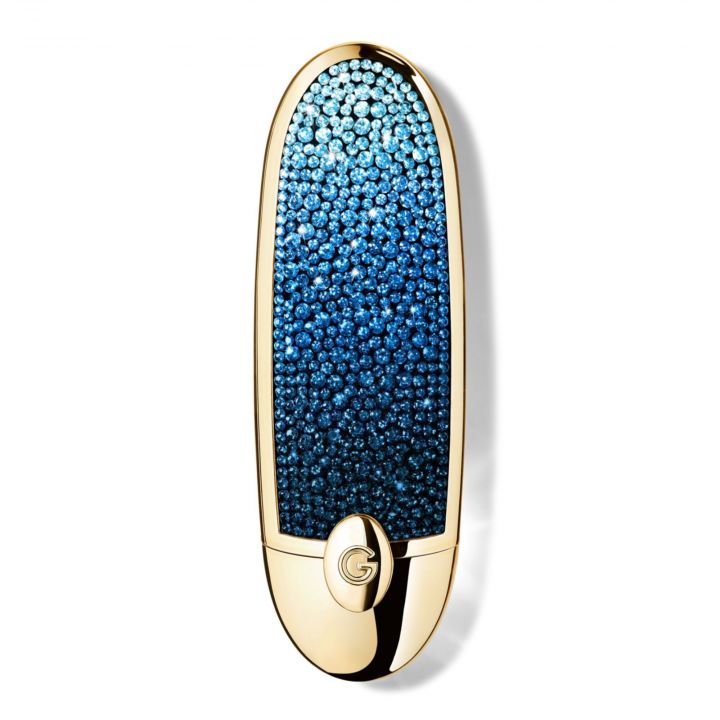 Écrin bijou double miroir Guerlain Rouge G L’Heure Bleue Bleu Astral