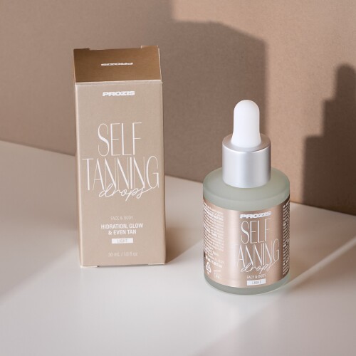 Flacon des gouttes autobronzantes visage et corps teinte Clair 30 ml de Prozis